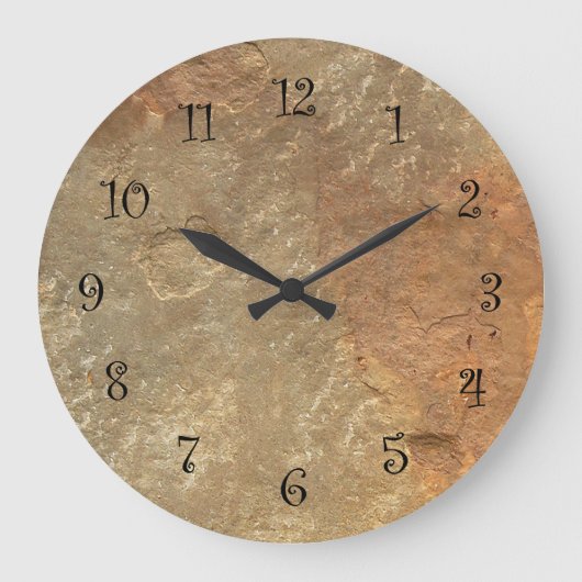 Stone look Kitchen Wall-klokken Grote Klok (Voorkant)