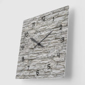 Stone look Wall Decor Clock Vierkante Klok (Hoek)