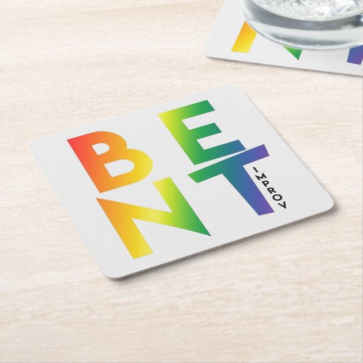 Stone Magnet Kartonnen Onderzetters (Schuin)