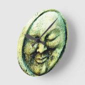 Stone man in de maan ronde klok (Hoek)