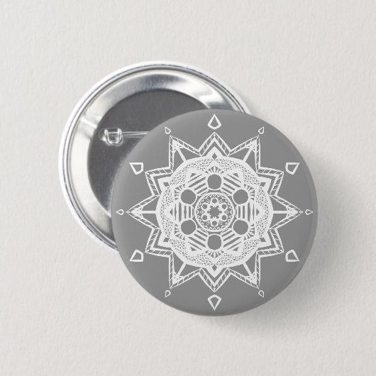 Stone Mandala Ronde Button 5,7 Cm (Voorkant /achterkant)