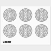 Stone Mandala Ronde Sticker (Vel)
