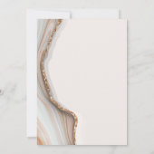 Stone Marble Agate Lingerie Shower Invitation Kaart (Achterkant)
