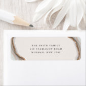 Stone Marble Agate Return Address Label (Insitu)