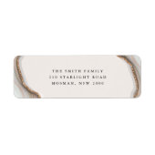 Stone Marble Agate Return Address Label (Voorkant)