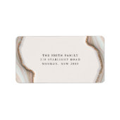 Stone Marble Agate Return Address Label (Voorkant)