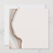 Stone Marble Agate Square Weddenschap Kaart (Achterkant)