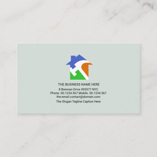 Stone Mason Brick Laying Construction Builder Visitekaartje (Achterkant)