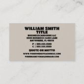 Stone Mason Modern Visitekaartje (Achterkant)