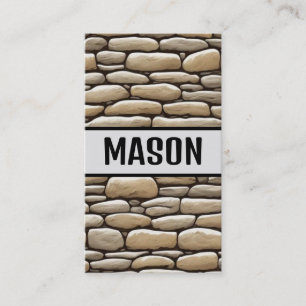 Stone Mason Modern Visitekaartje