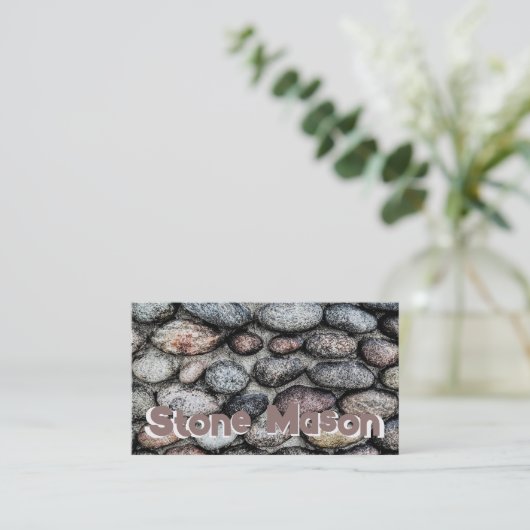 Stone Mason Visitekaartje (Staand voorkant)