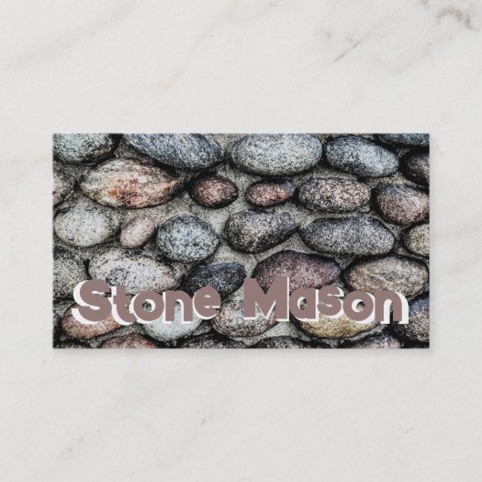 Stone Mason Visitekaartje (Voorkant)