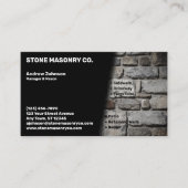 Stone Masonry Company Visitekaartje (Voorkant)