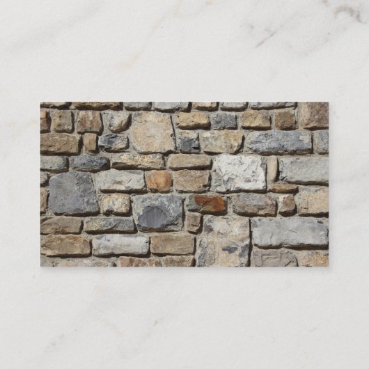 Stone Masonry Company Visitekaartje (Achterkant)