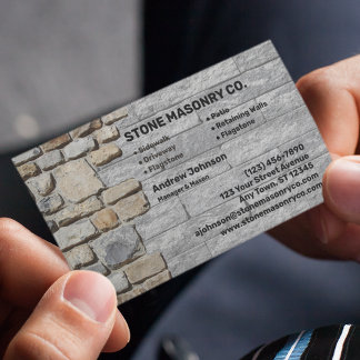 Stone Masonry Company Visitekaartje
