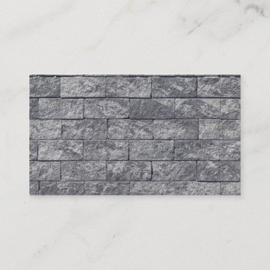 Stone Masonry Company Visitekaartje (Achterkant)