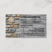 Stone Masonry Company Visitekaartje (Voorkant)