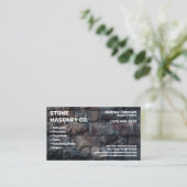 Stone Masonry Company Visitekaartje (Staand voorkant)