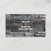Stone Masonry Construction Visitekaartje (Achterkant)