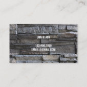 Stone Masonry Construction Visitekaartje (Achterkant)