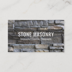 Stone Masonry Visitekaartje Design