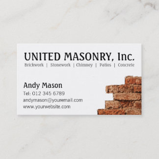 Stone Masonry visitekaartjes