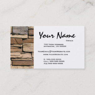 Stone Masonry Visitekaartjes