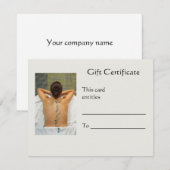 Stone Massage Cadeaubon (Voorkant / Achterkant)