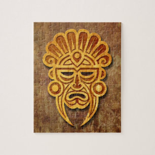 Stone Mayan Mask Legpuzzel