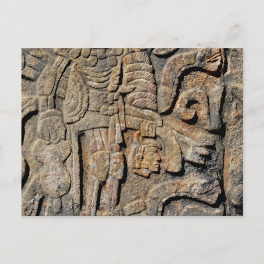 Stone Mayan Wall die uit Chichen Itza stamt Briefkaart (Voorkant)