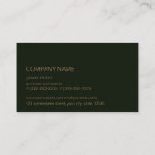 Stone Monogram Marble Oranje ID332 Visitekaartje (Achterkant)