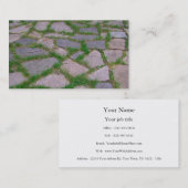 Stone mosaic patilstenen  natuurlijk patroon visitekaartje (Voorkant / Achterkant)