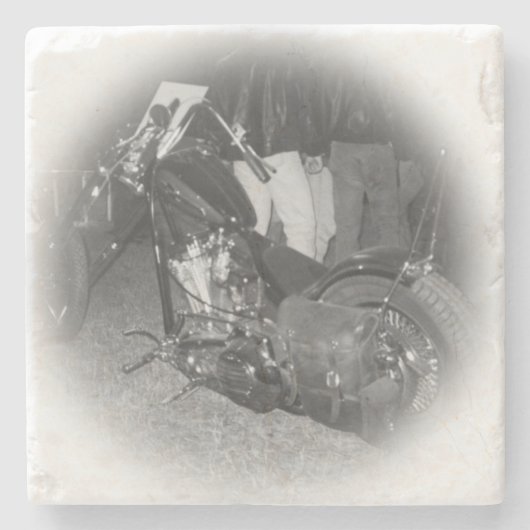 Stone Motorcycle Coaster 9 Stenen Onderzetter (Voorkant)