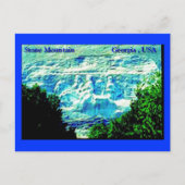 Stone Mountain Carving Post Card Briefkaart (Voorkant)