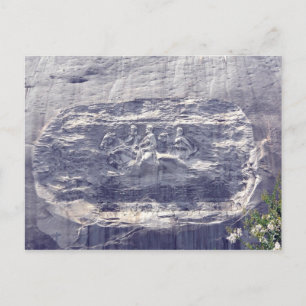 Stone Mountain Carving, Stone Mountain Georgia 1 Briefkaart