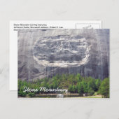 Stone Mountain Carving Stone Mountain Georgia 2 Briefkaart (Voorkant / Achterkant)