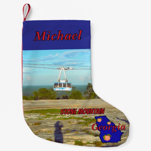 Stone Mountain GA Summit Skyride  Kleine Kerstsok (Voorkant)
