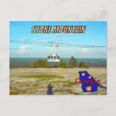 Stone Mountain GA Summit Skyride Postcard Briefkaart (Voorkant)