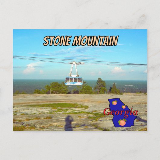 Stone Mountain GA Summit Skyride  Postcard Briefkaart (Voorkant)