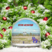 Stone Mountain GA Summit Skyride Sneeuwbol (Kerstmis)