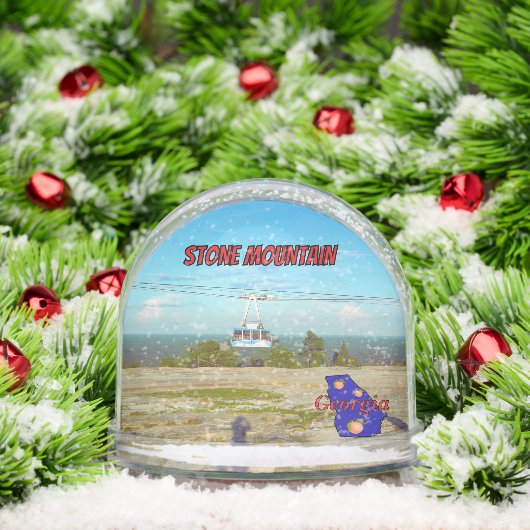 Stone Mountain GA Summit Skyride Sneeuwbol (Kerstmis)