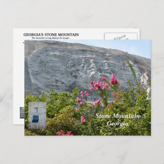 Stone Mountain Georgia Briefkaart (Voorkant / Achterkant)