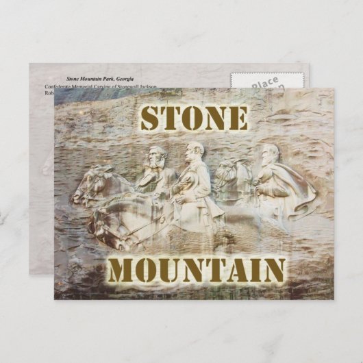 Stone Mountain, Georgia Briefkaart (Voorkant / Achterkant)