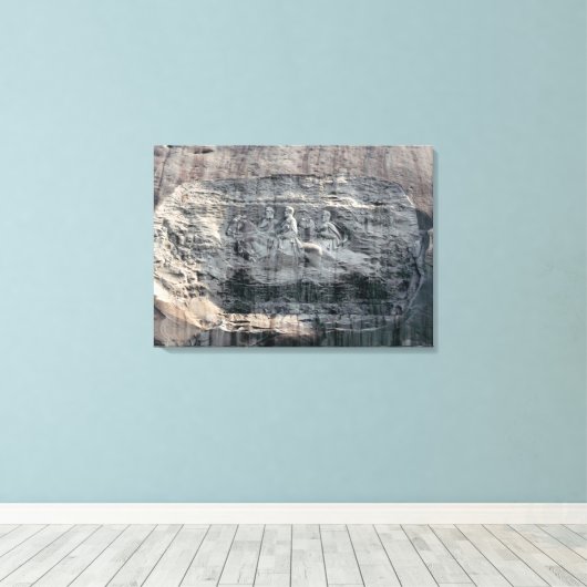 Stone Mountain Georgia Carving Canvas Afdruk (Insitu (Houten vloer))