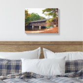 Stone Mountain Georgia Covered Bridge Canvas Afdruk (Insitu (Slaapkamer))