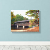 Stone Mountain Georgia Covered Bridge Canvas Afdruk (Insitu (Houten vloer))