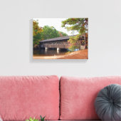 Stone Mountain Georgia Covered Bridge Canvas Afdruk (Insitu (Woonkamer))