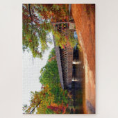 Stone Mountain Georgia Covered Bridge Legpuzzel (Verticaal)