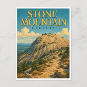 Stone Mountain Georgia Granite Summit GeoSaga Briefkaart