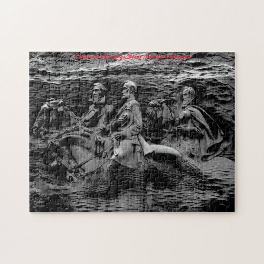 Stone Mountain Georgia.Kerstgroeten Legpuzzel (Horizontaal)